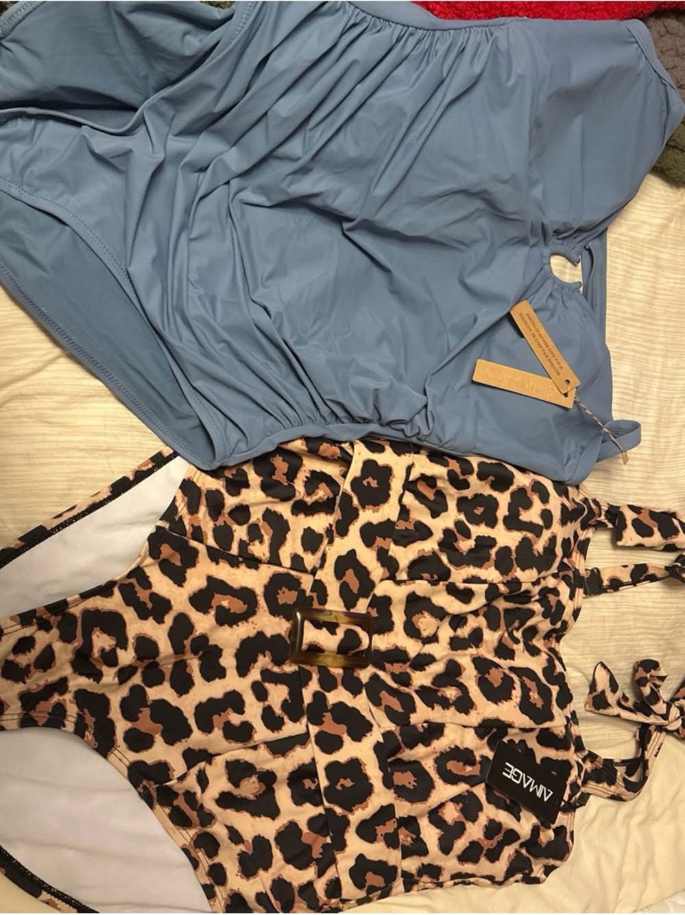 T.J.Maxx Blue One-Piece & Leopard Print One-Piece Swimsuits